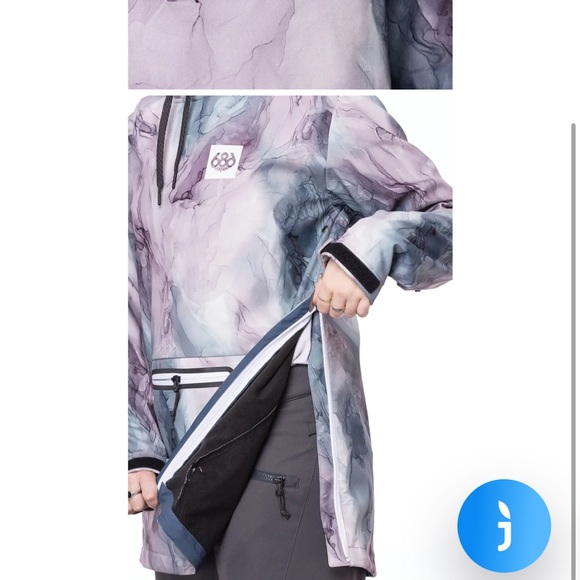 686 women’s marble anorak Jacket - Picture 8 of 8
